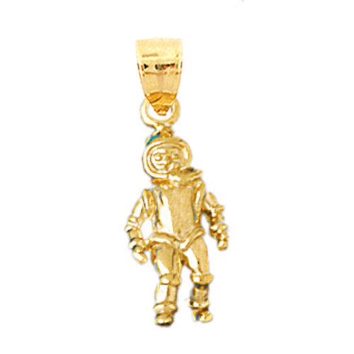 14K Gold Astronaut Charm