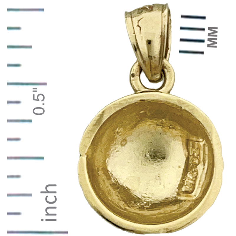 14K Gold Golf Ball Charm