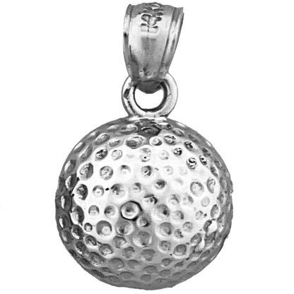 14K Gold Golf Ball Charm
