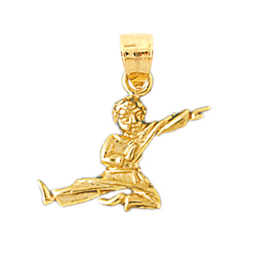 14K Gold Karate Kid Charm