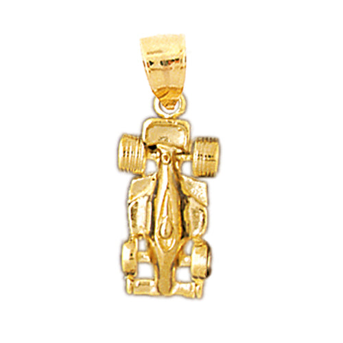 14K Gold Nascar Car Charm