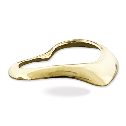 14K Gold Floating Heart Charm Slide