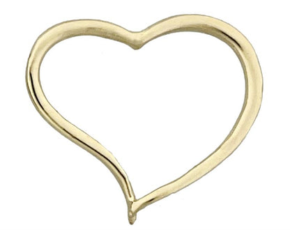 14K Gold Wire Heart Pendant