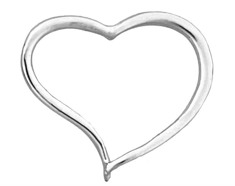 14K Gold Wire Heart Pendant