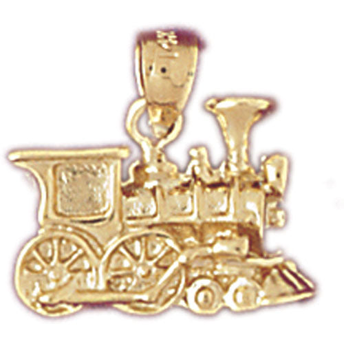 14K Gold Locomotive Train Engine Charm