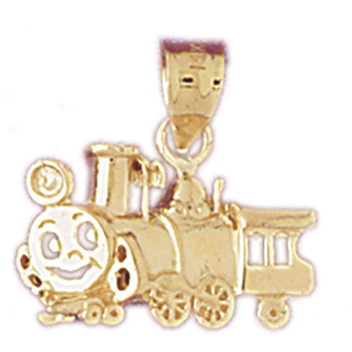 14K Gold Locomotive Charm