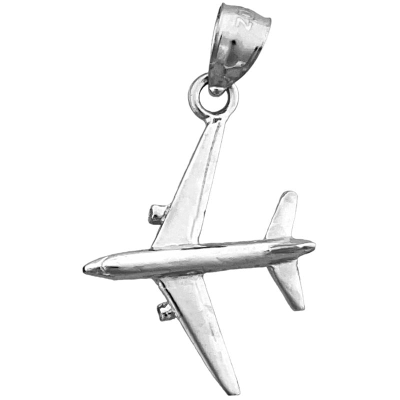 14K Gold Jetliner Airplane Charm