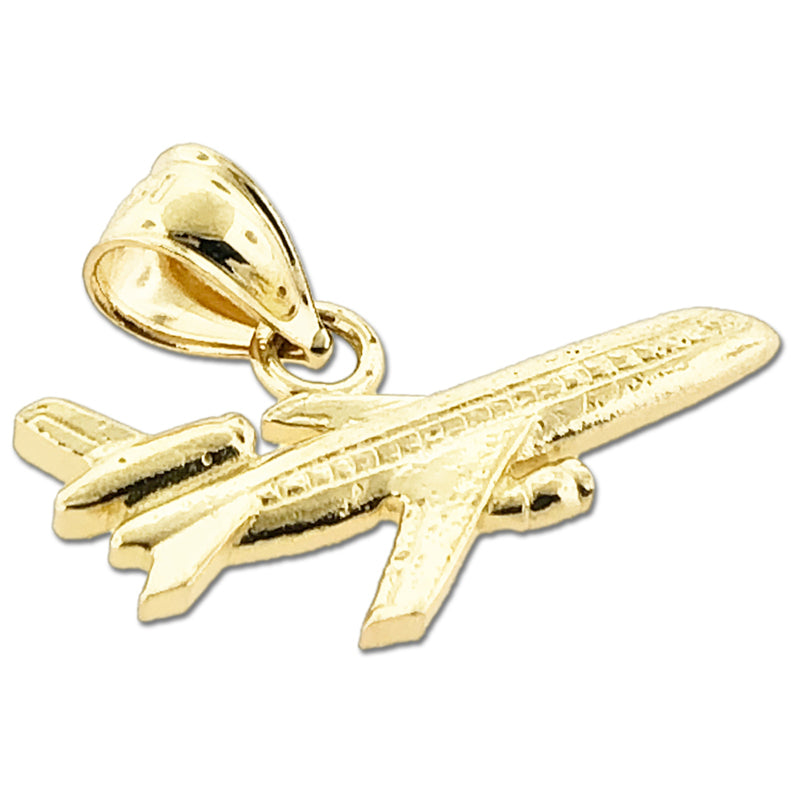 14K Gold 22MM Passenger Airplane Charm