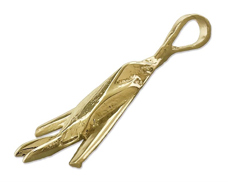 14K Gold F-117 Nighthawk Slide Charm