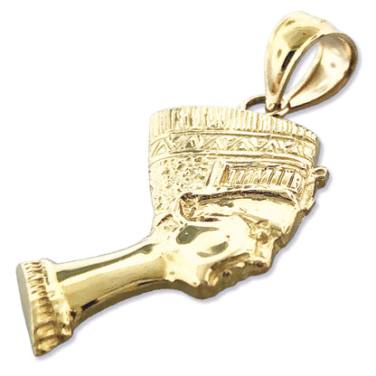 14K Gold Egyptian Queen Nefertiti Charm
