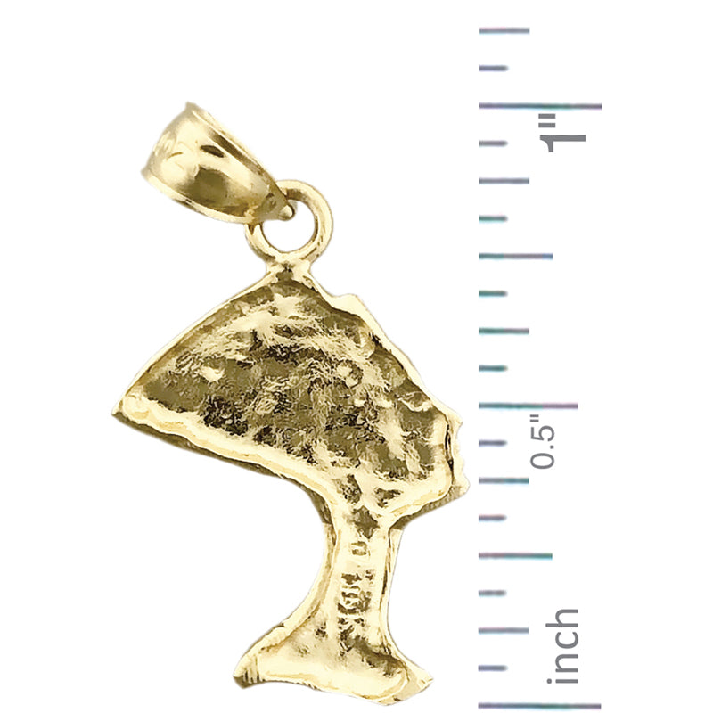 14K Gold Nefertiti Charm