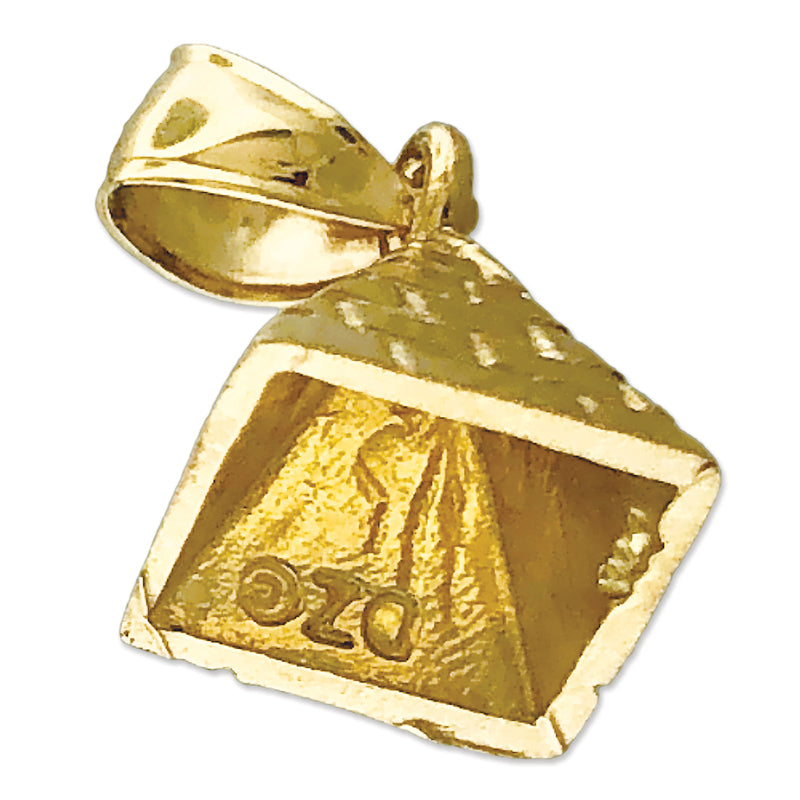 14K Gold 3-D Egyptian Pyramid Charm