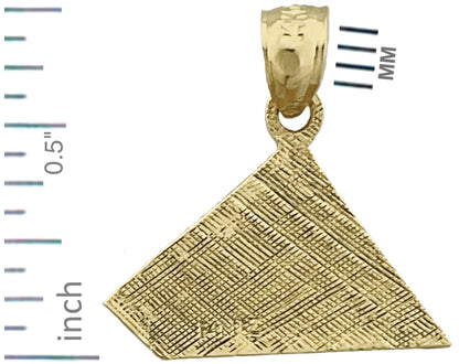 14K Gold Egyptian Pyramid Charm