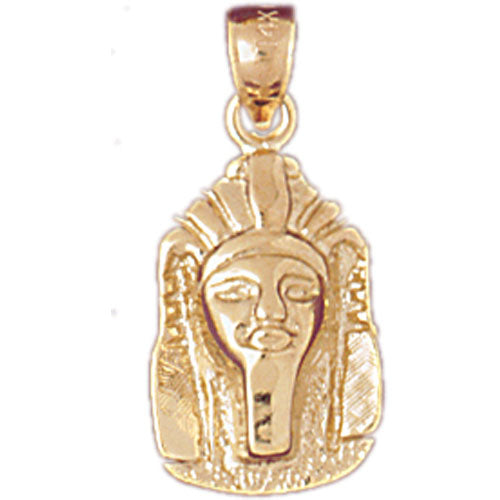 14K Gold Ancient Egyptian Pharaoh Charm