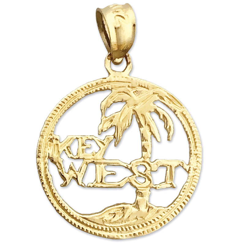 14K Gold Key West Island Charm