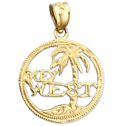 14K Gold Key West Island Charm