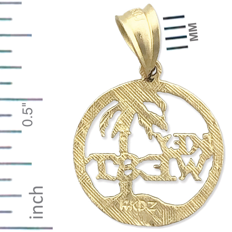 14K Gold Key West Island Charm