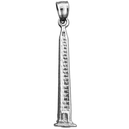 14K Gold 3D Washington Monument Pendant