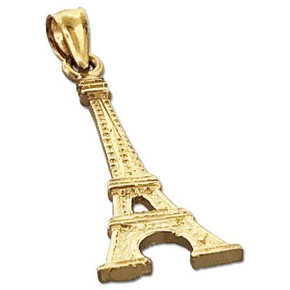 14K Gold Eiffel Tower Pendant