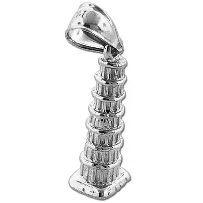 14K Gold 3D Leaning Tower of Pisa Italy Charm