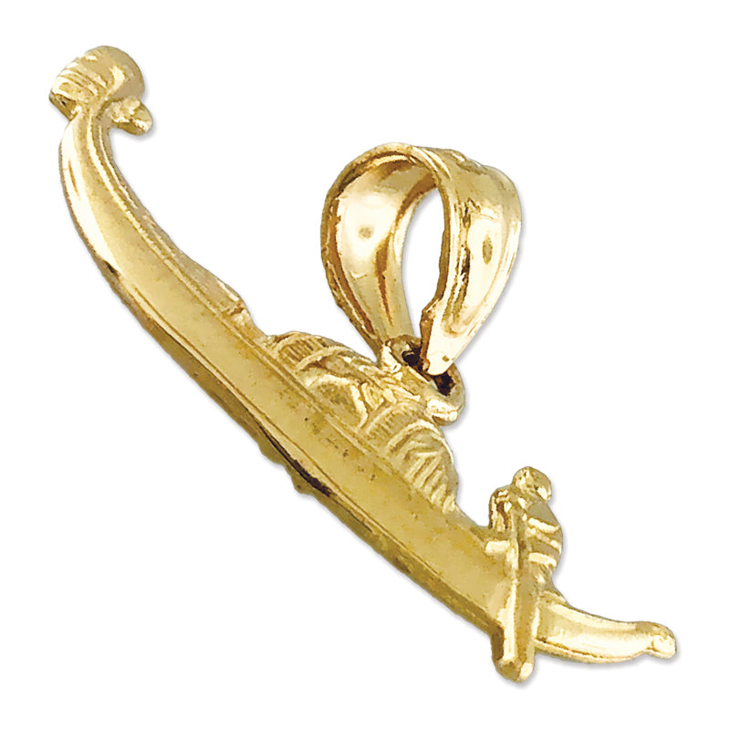 14K Gold Italy Venetian Gondola Charm