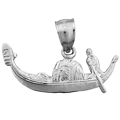 14K Gold Italy Venetian Gondola Charm