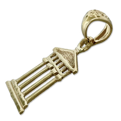 14K Gold Greek Parthenon Charm