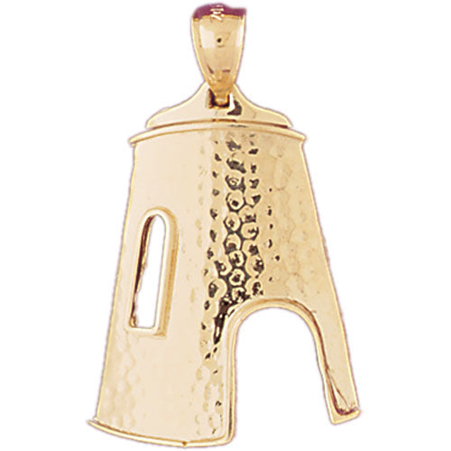 14K Gold Sugar Mill Pendant