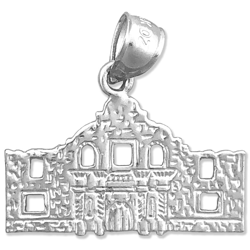 14K Gold San Antonio de Valero Mission Pendant