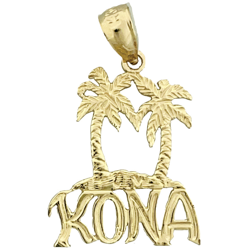 14K Gold Palm Tree Kona Charm