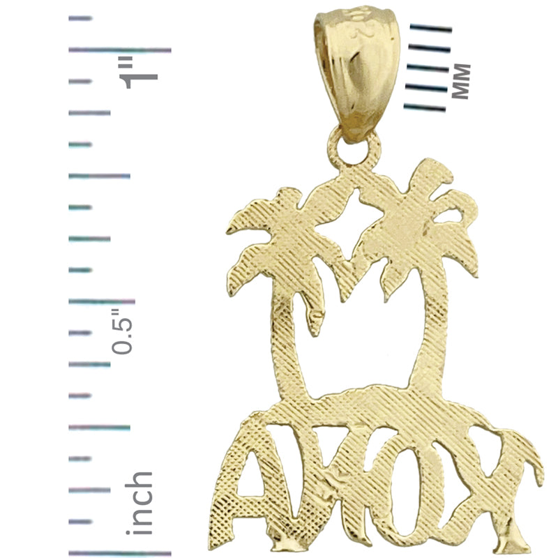 14K Gold Palm Tree Kona Charm