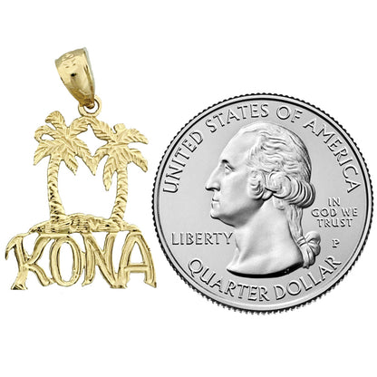 14K Gold Palm Tree Kona Charm