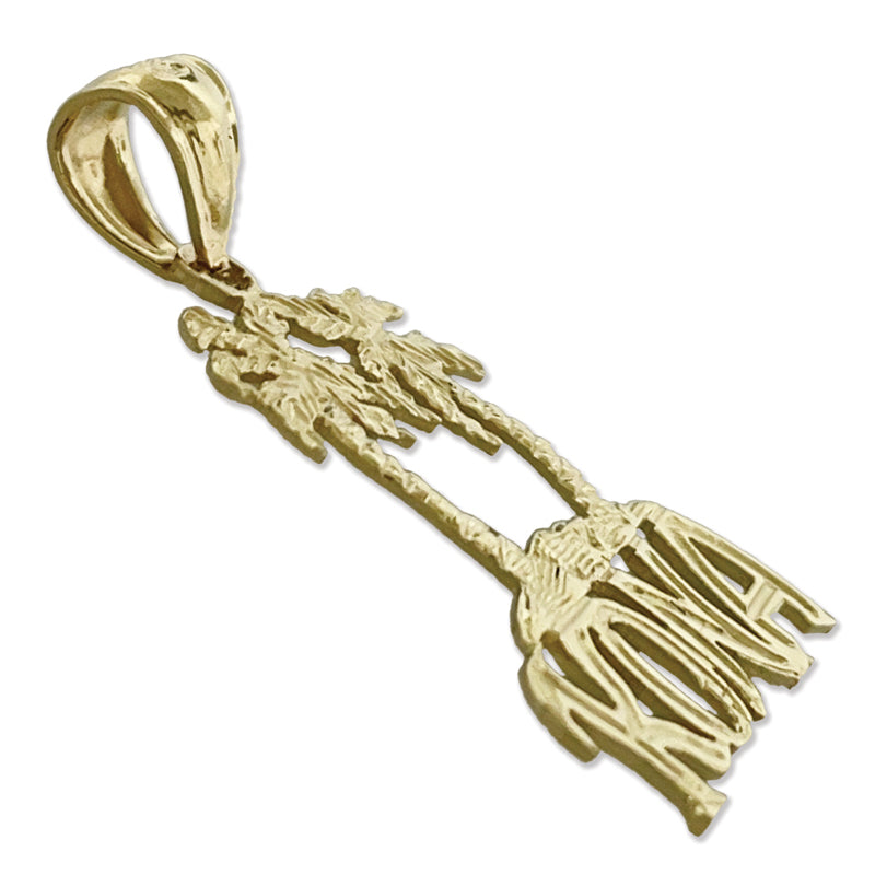 14K Gold Palm Tree Kona Charm