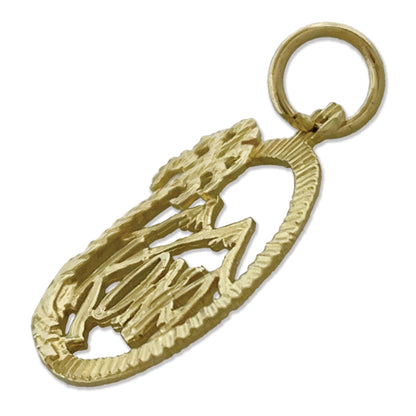 14K Gold Hawaii Kona Island Charm