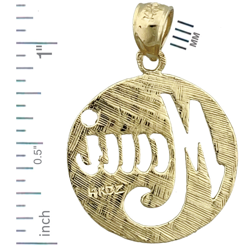 14K Gold Sunburst Maui Pendant