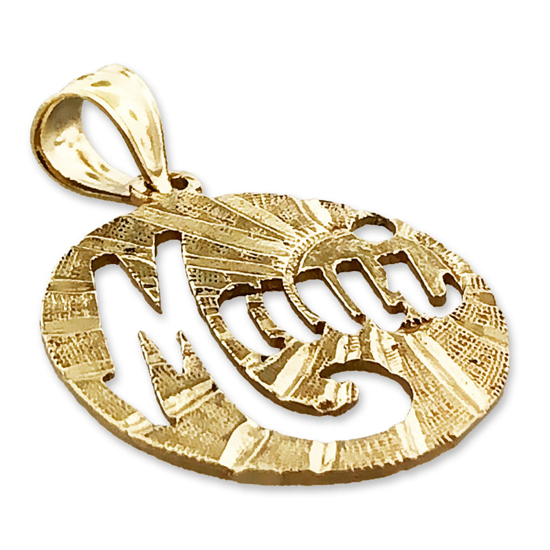 14K Gold Sunburst Maui Pendant