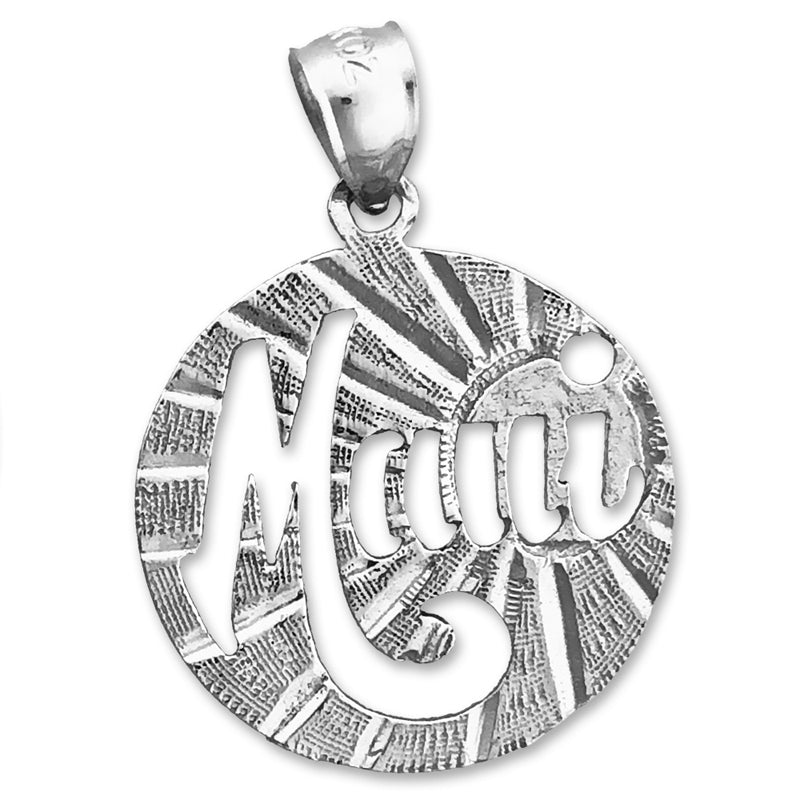 14K Gold Sunburst Maui Pendant
