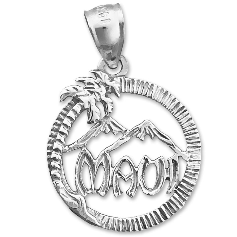 14K Gold Maui in Circle Charm