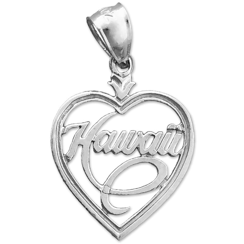 14K Gold Hawaii in Heart Charm