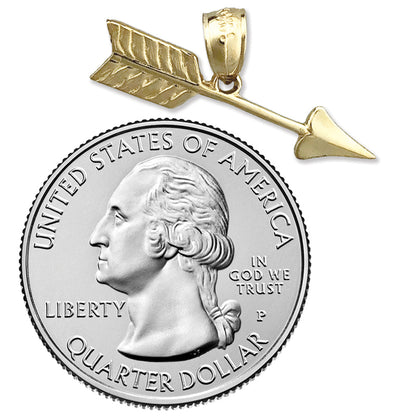 14K Gold Western Arrow Charm