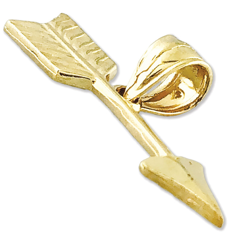 14K Gold Western Arrow Charm