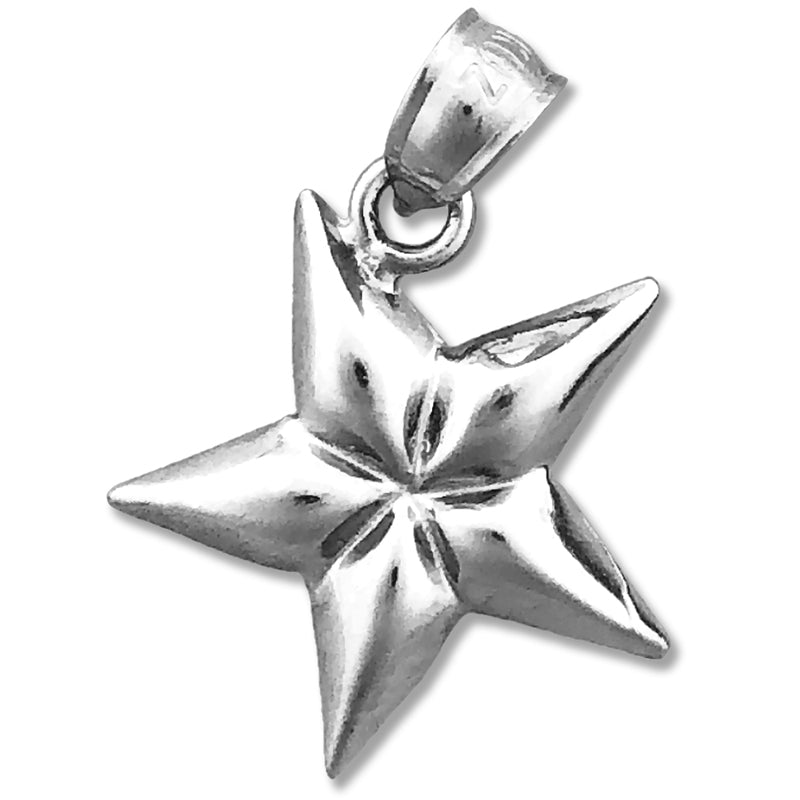 14K Gold Five Point Star Charm