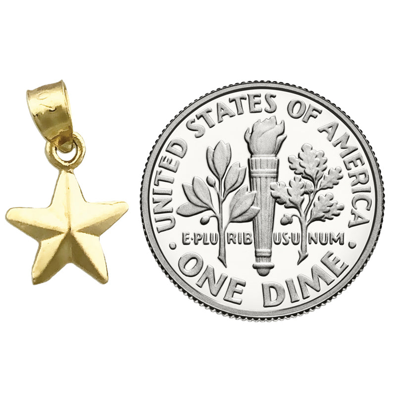 14K Gold Star Charm