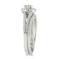 3/4 CT. Halo Diamond Bridal Engagement Ring Set in 10K YELLOW WHITE OR ROSE GOLD