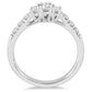 1/3 Carat TW Diamond Three Stone Engagement Ring 10K YELLOW WHITE OR ROSE GOLD