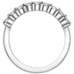 1/2ct Genuine Diamond Ring Half Eternity Anniversary Wedding Band 8K Gold