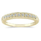 1/10 CARAT TW REAL DIAMOND WEDDING BAND IN 10K YELLOW WHITE OR ROSE GOLD