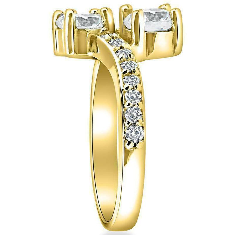 1 Carat Forever Us 2 Stone Diamond Ring 10K Yellow Gold