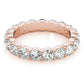 5 Ct. REAL Diamond Eternity Anniversary Womens Wedding Band Ring 14k Rose Gold