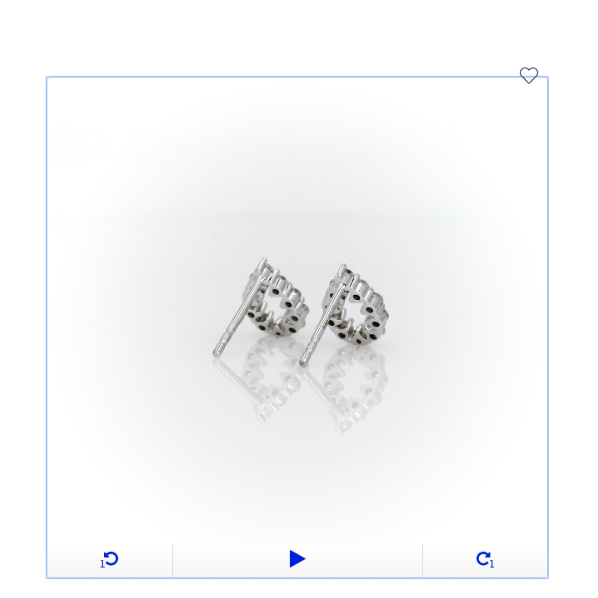 1/4 Ct. Genuine Diamond Open Pear Shape Pavé Stud Earrings in 14K Gold